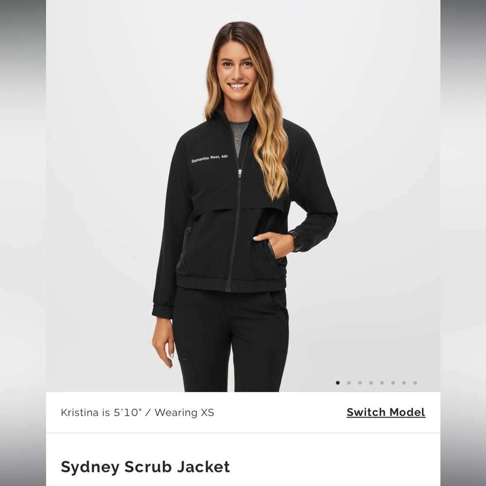 figs sydney scrub jacket